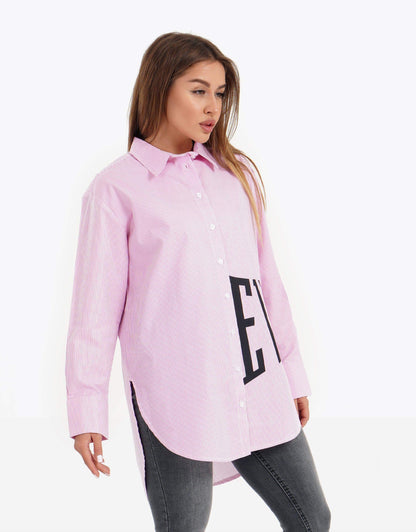 Striped Asymmetric Shirt