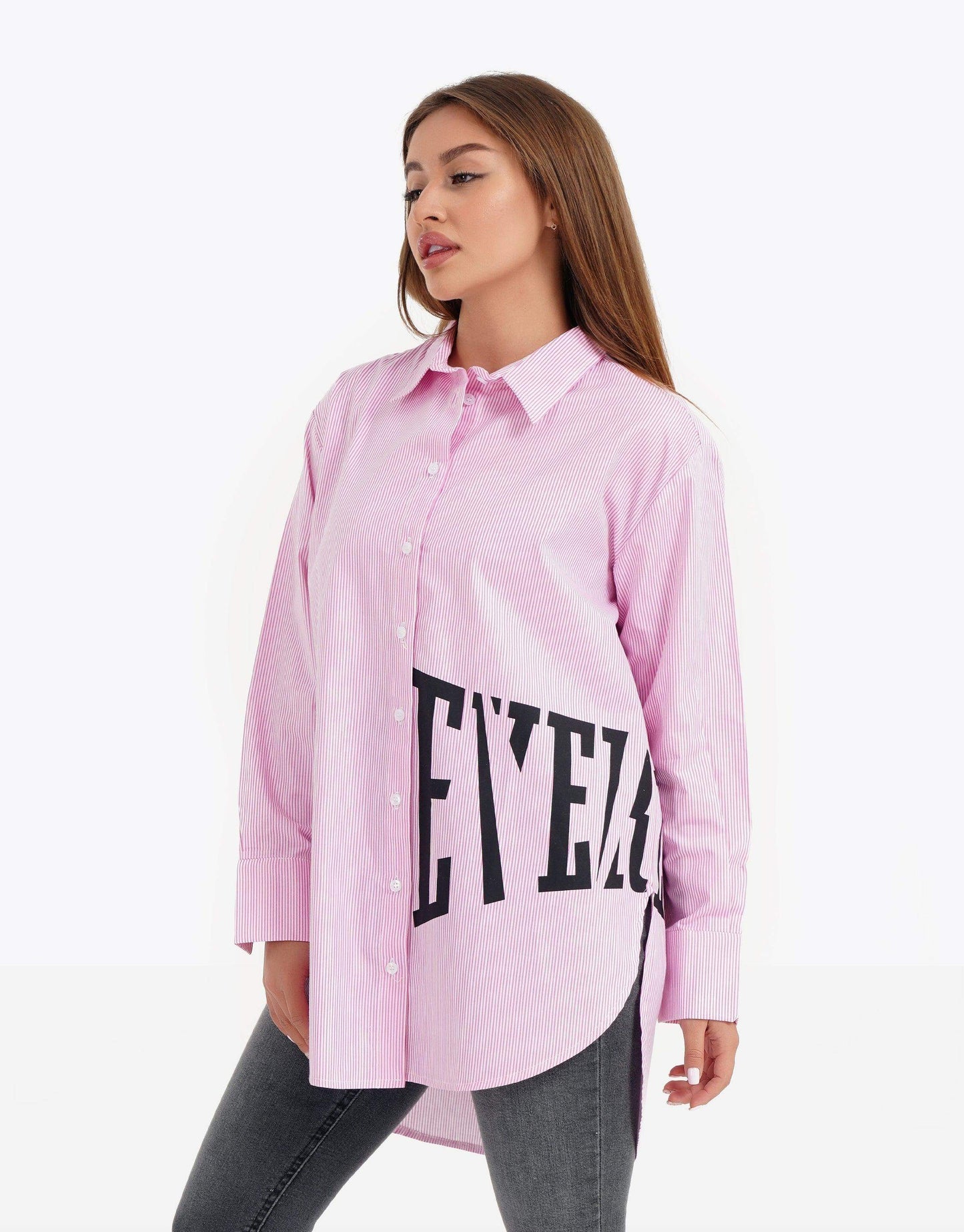 Striped Asymmetric Shirt