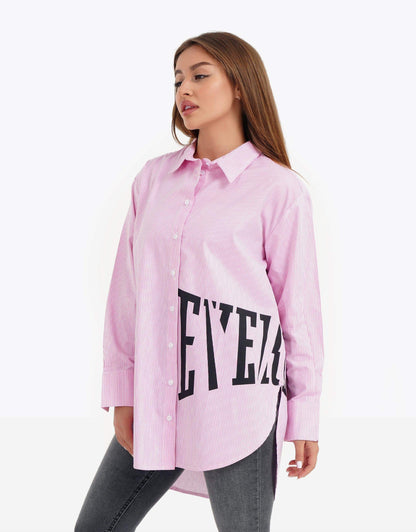 Striped Asymmetric Shirt