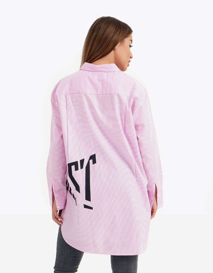 Striped Asymmetric Shirt