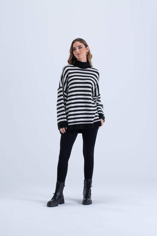 Carina Striped Knitted Pullover