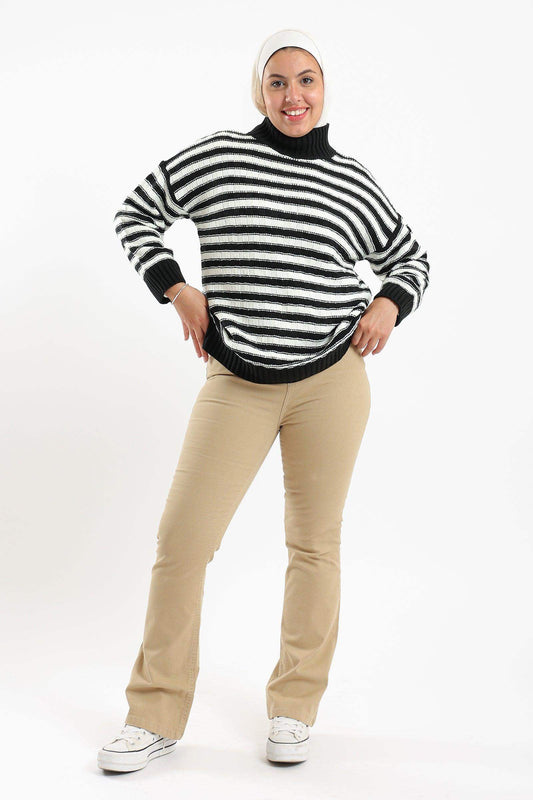 Carina Striped Knitted Pullover