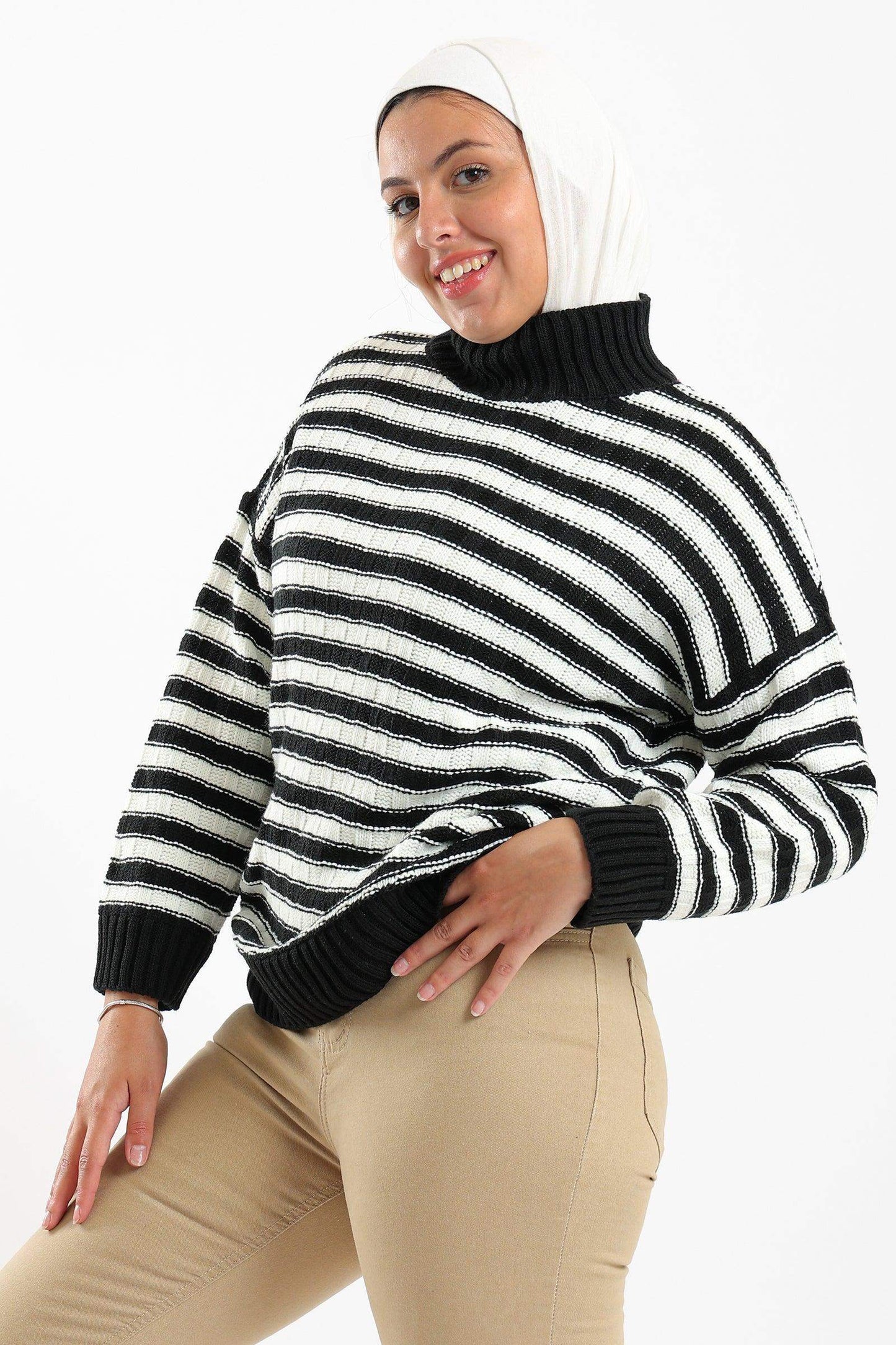 Carina Striped Knitted Pullover