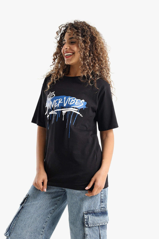 Summer Vibes Printed T-Shirt - Carina - √ô∆í√ò¬ß√ò¬±√ô≈†√ô‚Ä†√ò¬ß