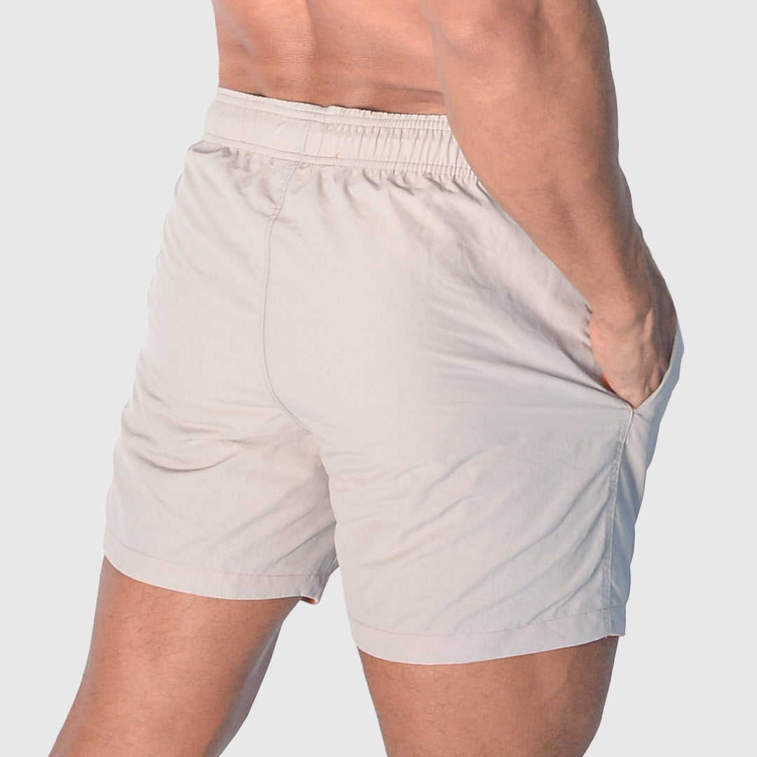 Viga Gray Solid Swim-Short