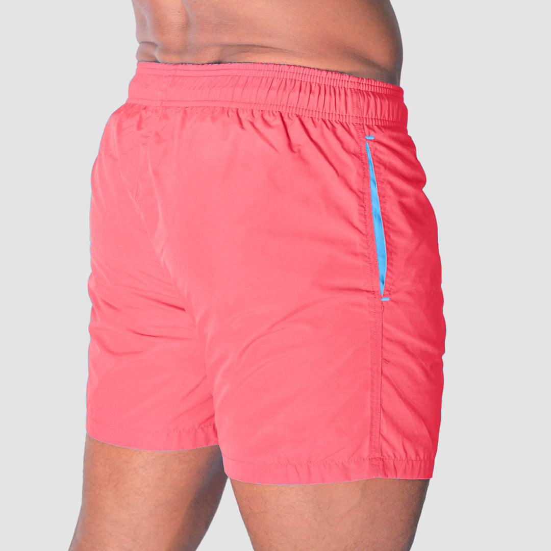 Viga Pink Solid Swim-Short for Boys