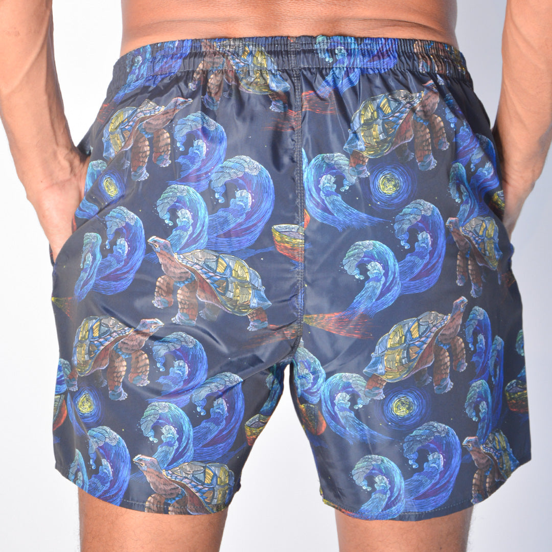 Navy Fantasy Dream Swim-Short