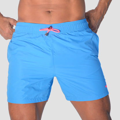 Viga Blue Solid Swim-Short for Boys