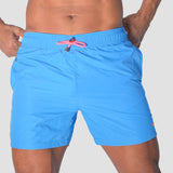 Viga Sky Blue Solid Swim-Short