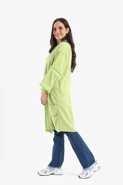 Tassels Hem Open Front Kimono - Carina - ??Ã¢â‚¬â„¢????????ÃƒÂ±??Ã¯Â¿Â½ÃƒÂ¿??Ã†â€™?ÃƒÂ¿????
