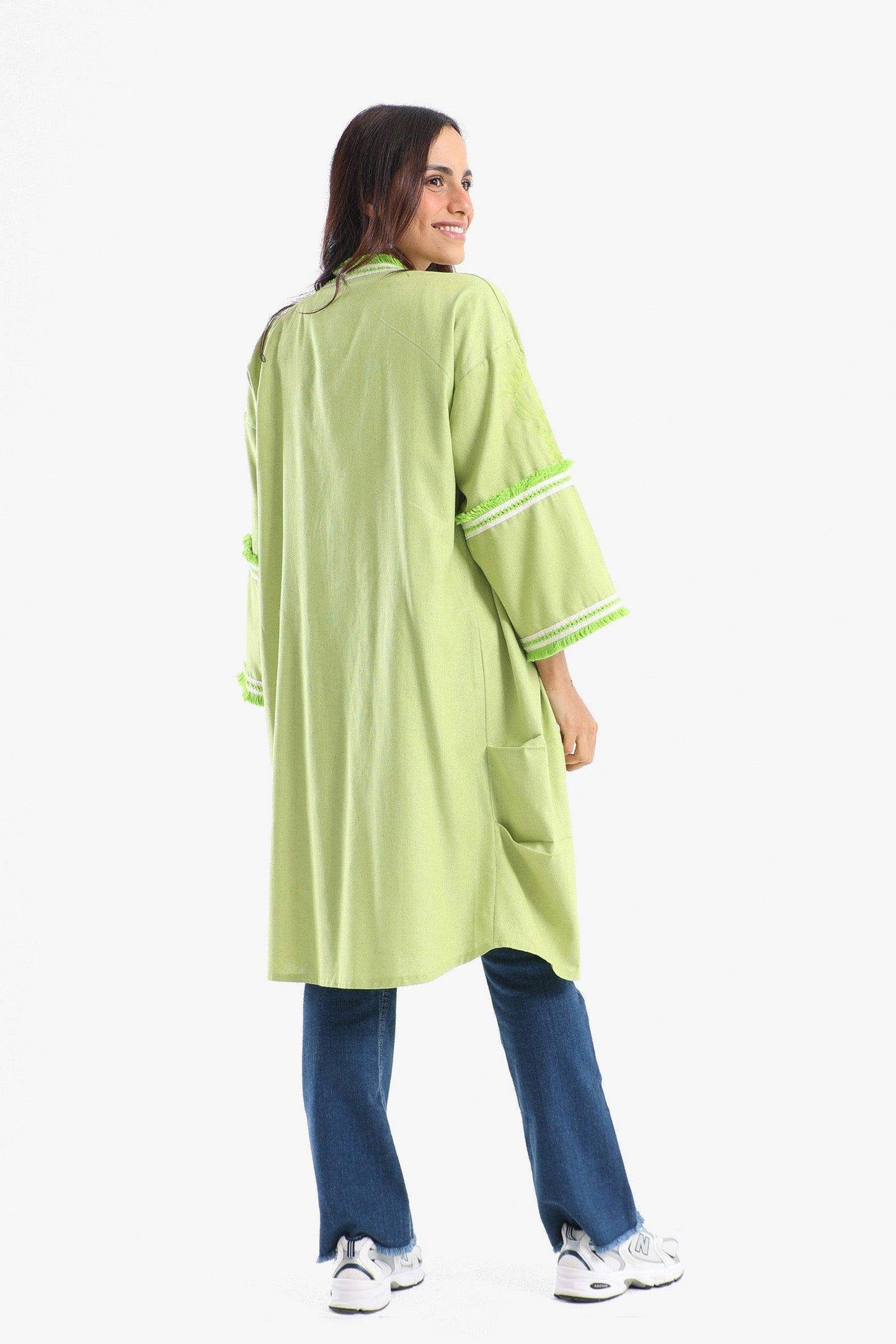 Tassels Hem Open Front Kimono - Carina - ??Ã¢â‚¬â„¢????????ÃƒÂ±??Ã¯Â¿Â½ÃƒÂ¿??Ã†â€™?ÃƒÂ¿????