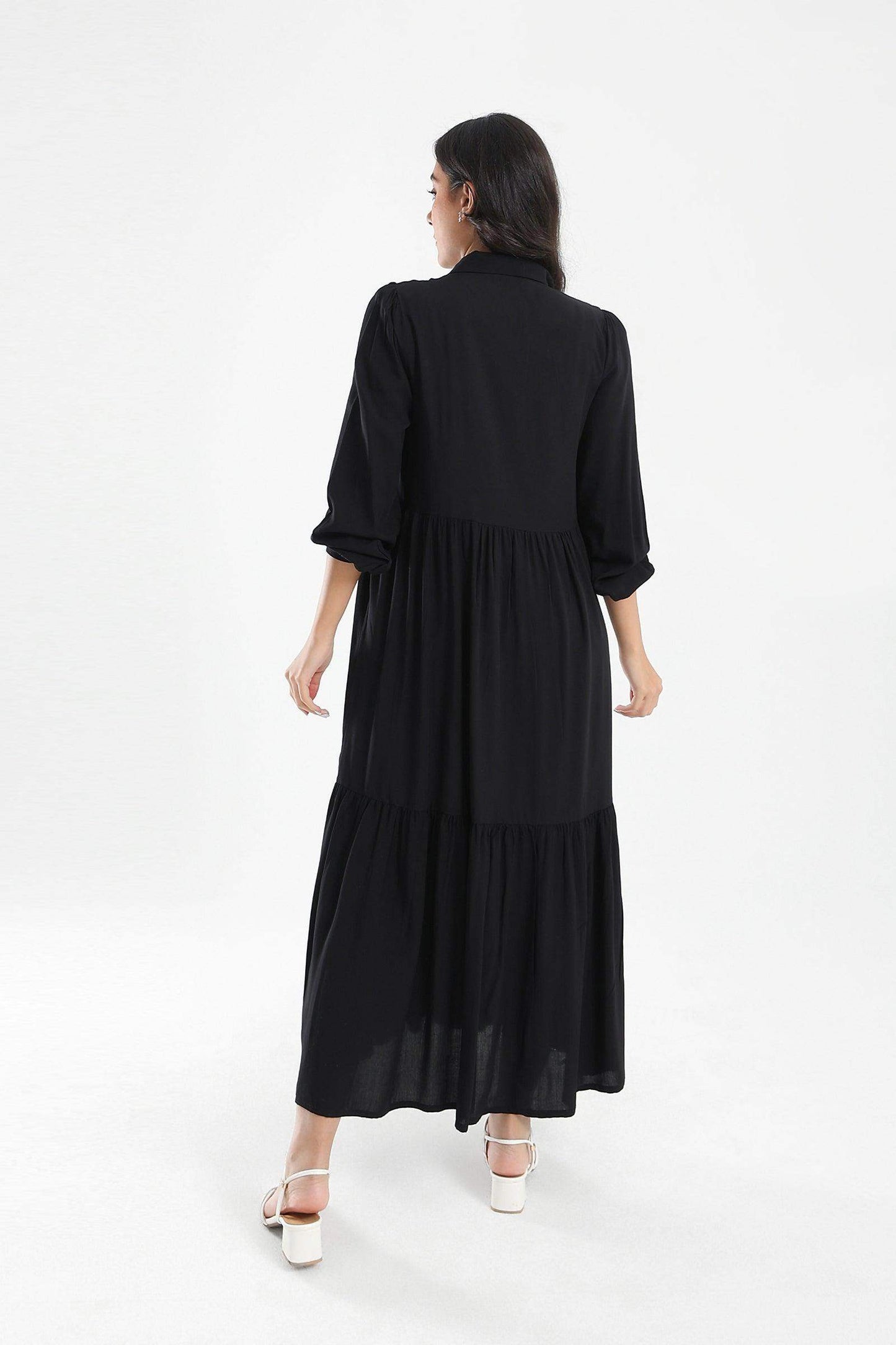 Tiered Maxi Shirt Dress - Carina - ??√É¬¢√¢‚Äö¬¨√¢‚Äû¬¢????????√É∆í√Ç¬±??√É¬Ø√Ç¬ø√Ç¬Ω√É∆í√Ç¬ø??√É‚Ä†√¢‚Ç¨‚Ñ¢?√É∆í√Ç¬ø????