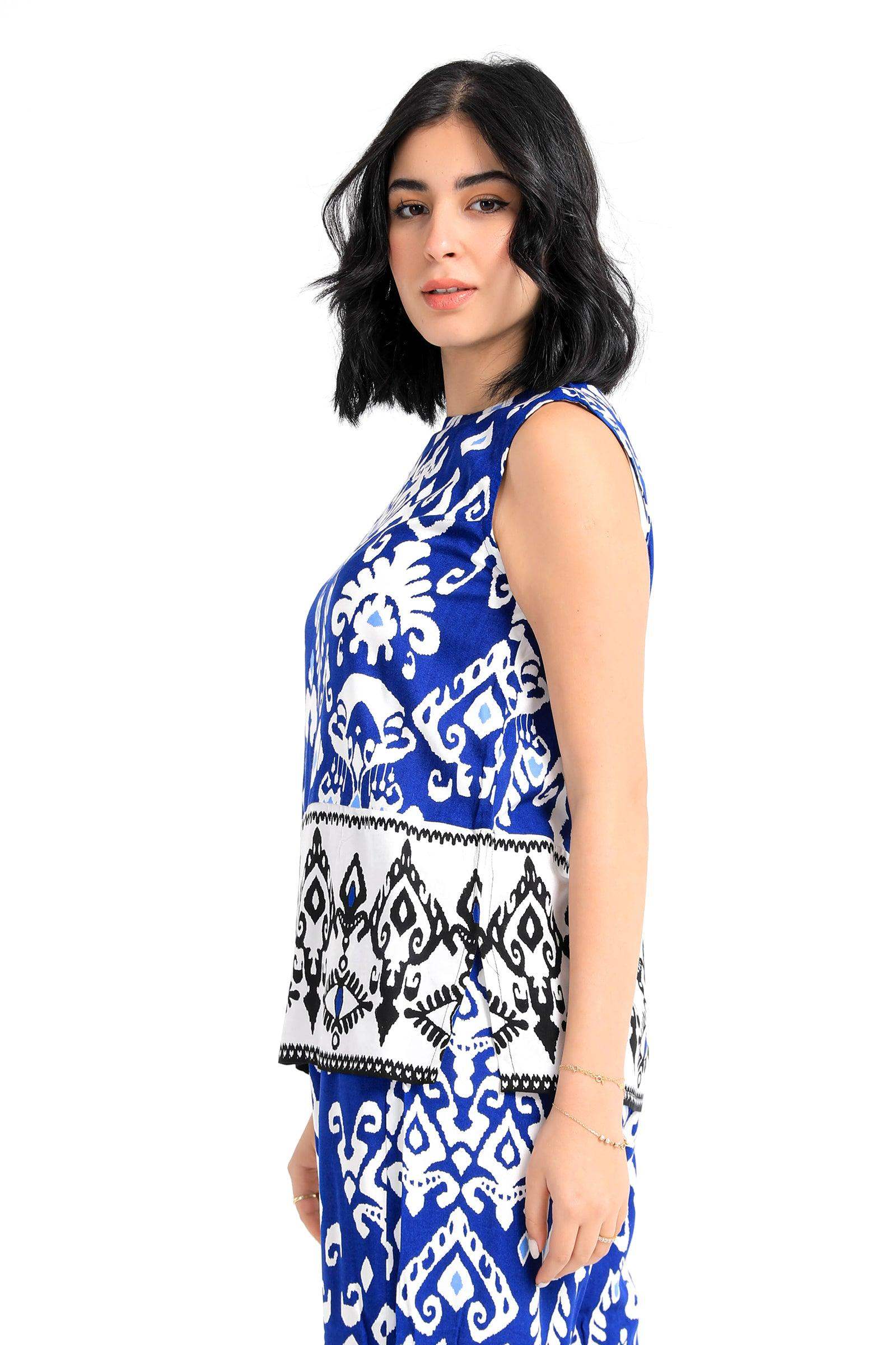 Tribe Pattern Sleeveless Blouse - Carina - ??√É¬¢√¢‚Äö¬¨√¢‚Äû¬¢????????√É∆í√Ç¬±??√É¬Ø√Ç¬ø√Ç¬Ω√É∆í√Ç¬ø??√É‚Ä†√¢‚Ç¨‚Ñ¢?√É∆í√Ç¬ø????