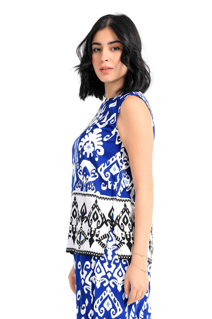 Tribe Pattern Sleeveless Blouse - Carina - ??√É¬¢√¢‚Äö¬¨√¢‚Äû¬¢????????√É∆í√Ç¬±??√É¬Ø√Ç¬ø√Ç¬Ω√É∆í√Ç¬ø??√É‚Ä†√¢‚Ç¨‚Ñ¢?√É∆í√Ç¬ø????