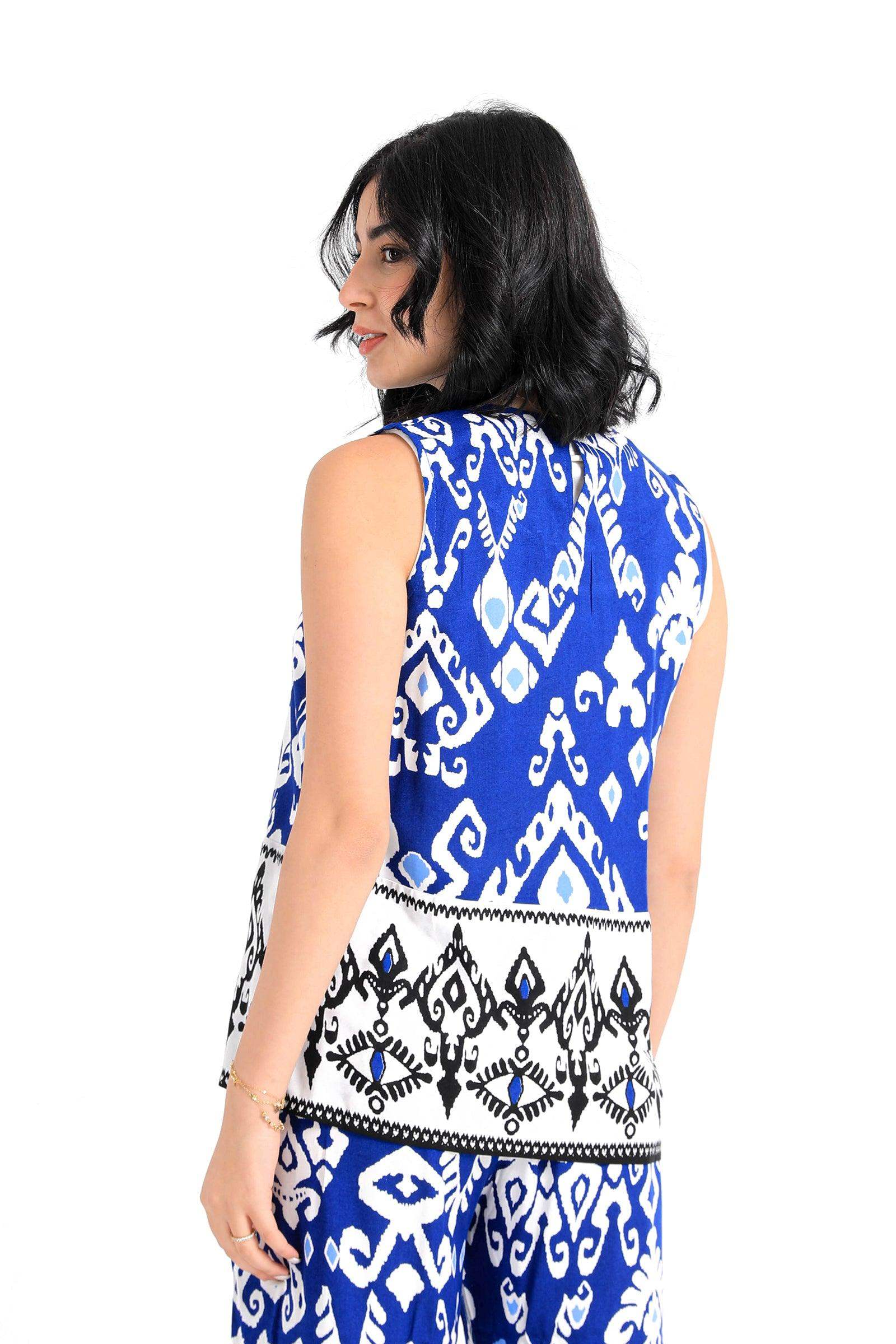 Tribe Pattern Sleeveless Blouse - Carina - ??√É¬¢√¢‚Äö¬¨√¢‚Äû¬¢????????√É∆í√Ç¬±??√É¬Ø√Ç¬ø√Ç¬Ω√É∆í√Ç¬ø??√É‚Ä†√¢‚Ç¨‚Ñ¢?√É∆í√Ç¬ø????