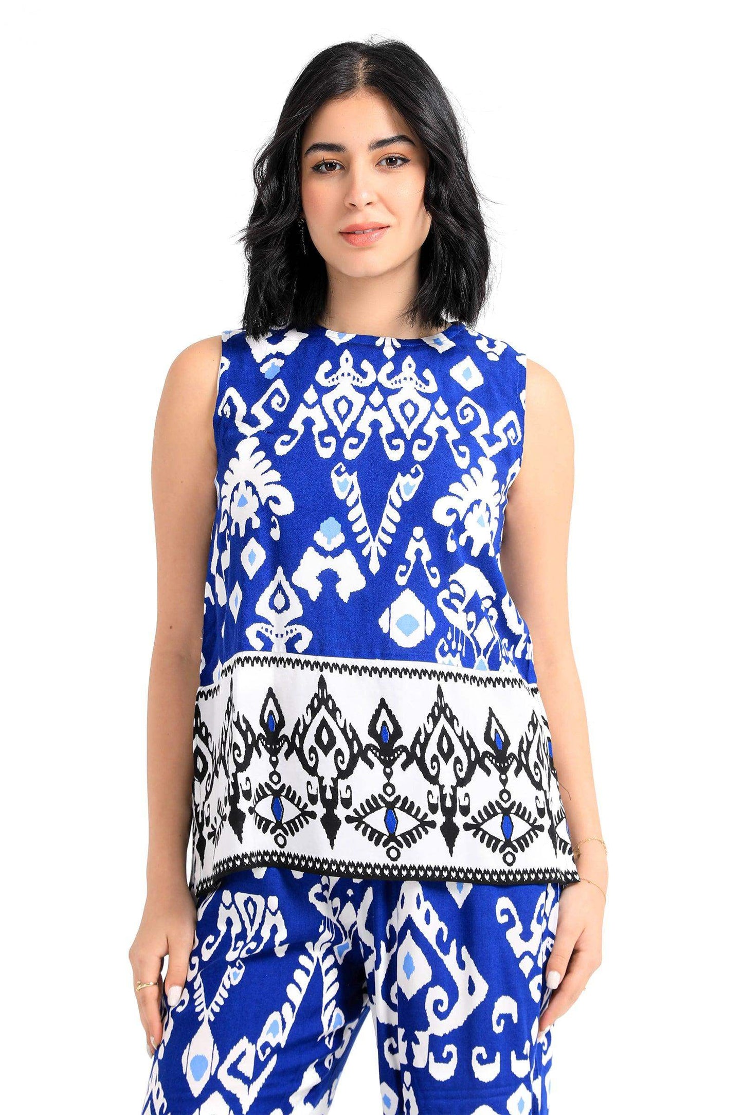 Tribe Pattern Sleeveless Blouse - Carina - ??√É¬¢√¢‚Äö¬¨√¢‚Äû¬¢????????√É∆í√Ç¬±??√É¬Ø√Ç¬ø√Ç¬Ω√É∆í√Ç¬ø??√É‚Ä†√¢‚Ç¨‚Ñ¢?√É∆í√Ç¬ø????