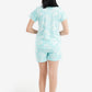 Turquoise Blue Short Pyjama Set