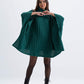 Carina Turtle Neck Ribbed Poncho