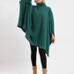 Carina Turtle Neck Ribbed Poncho