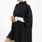 Carina Turtle Neck Ribbed Poncho