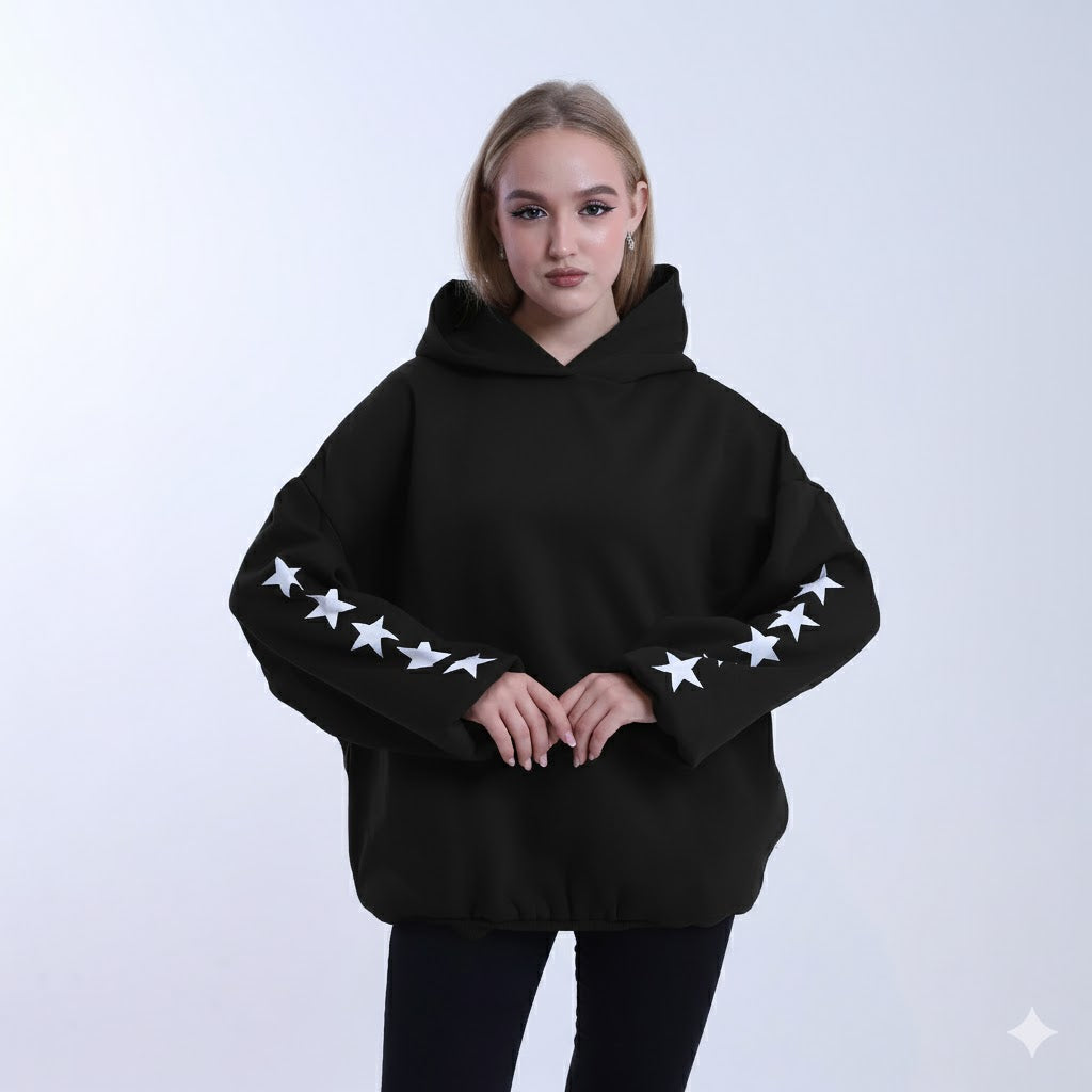 Printed Star Hoodie