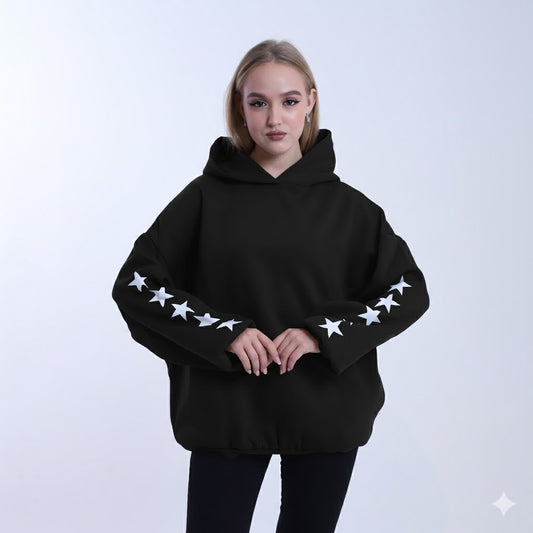 Printed Star Hoodie