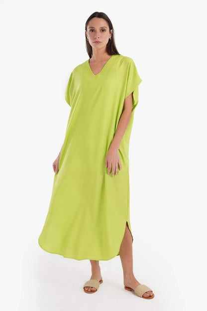 V-Neck Solid Dress - Carina - ??√É¬¢√¢‚Äö¬¨√¢‚Äû¬¢????????√É∆í√Ç¬±??√É¬Ø√Ç¬ø√Ç¬Ω√É∆í√Ç¬ø??√É‚Ä†√¢‚Ç¨‚Ñ¢?√É∆í√Ç¬ø????