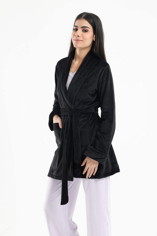 Velvet Long Sleeves Robe