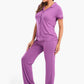 Violet Full Placket Pyjama Set