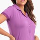 Violet Full Placket Pyjama Set