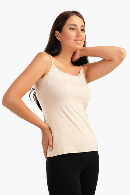 بلوزة بدون أكمام من الفيسكوز