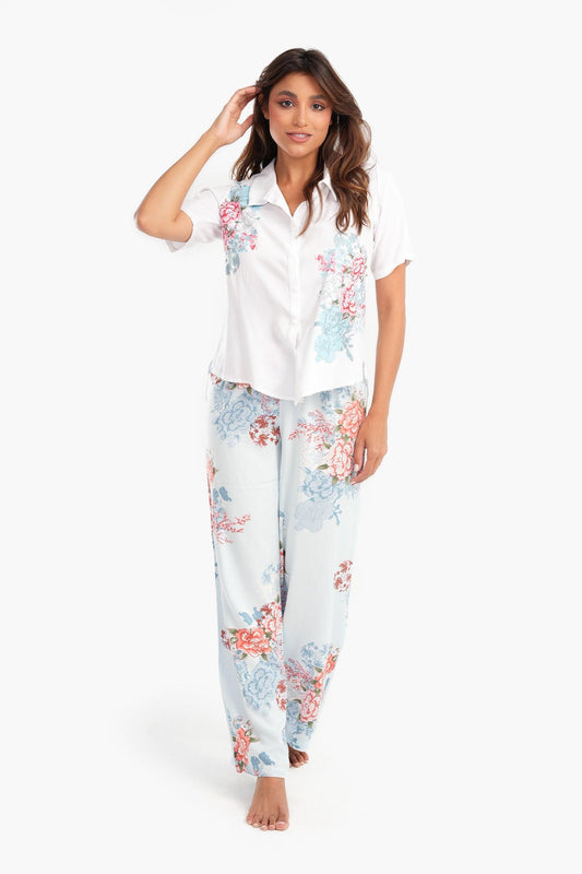 Voile Flowery Pyjama Set