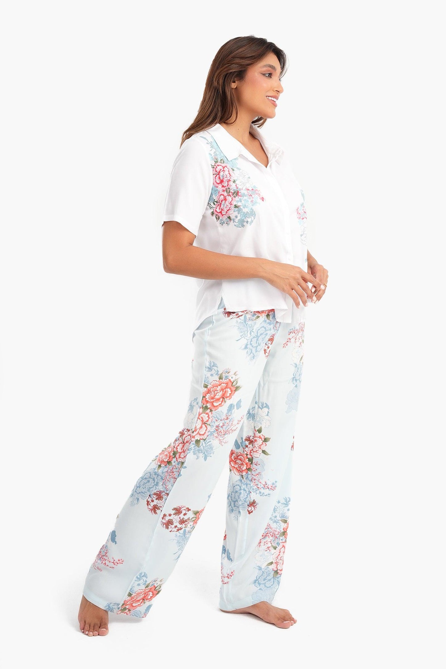 Voile Flowery Pyjama Set