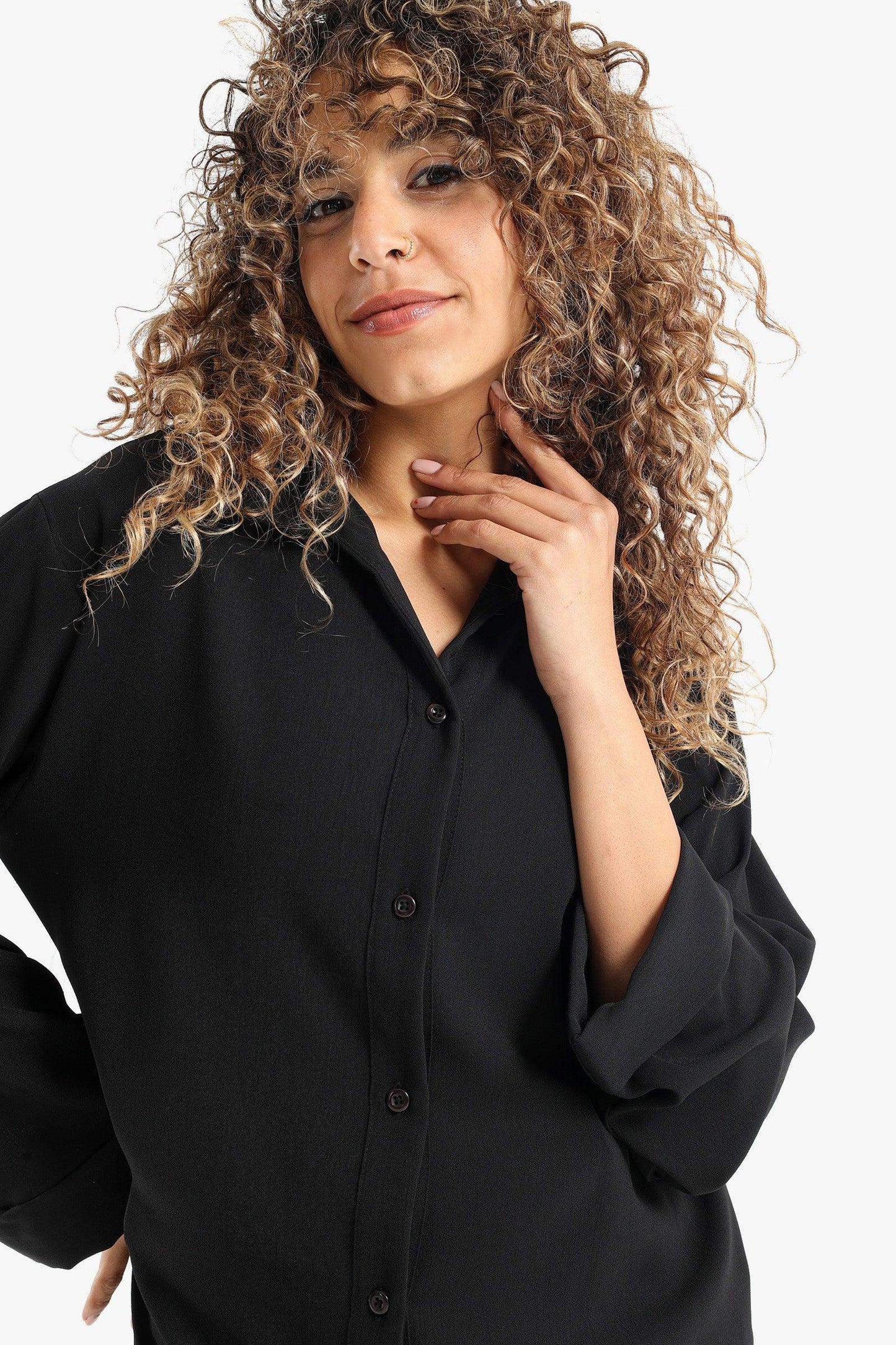 Voile Solid Shirt Dress - Carina - ??√É¬¢√¢‚Äö¬¨√¢‚Äû¬¢????????√É∆í√Ç¬±??√É¬Ø√Ç¬ø√Ç¬Ω√É∆í√Ç¬ø??√É‚Ä†√¢‚Ç¨‚Ñ¢?√É∆í√Ç¬ø????