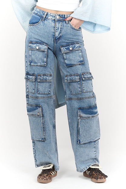 Jeans with Multiple Pockets