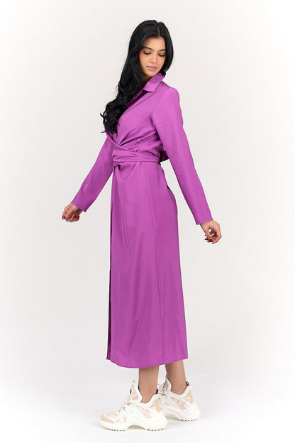 Shirt Dress with Tie Belt