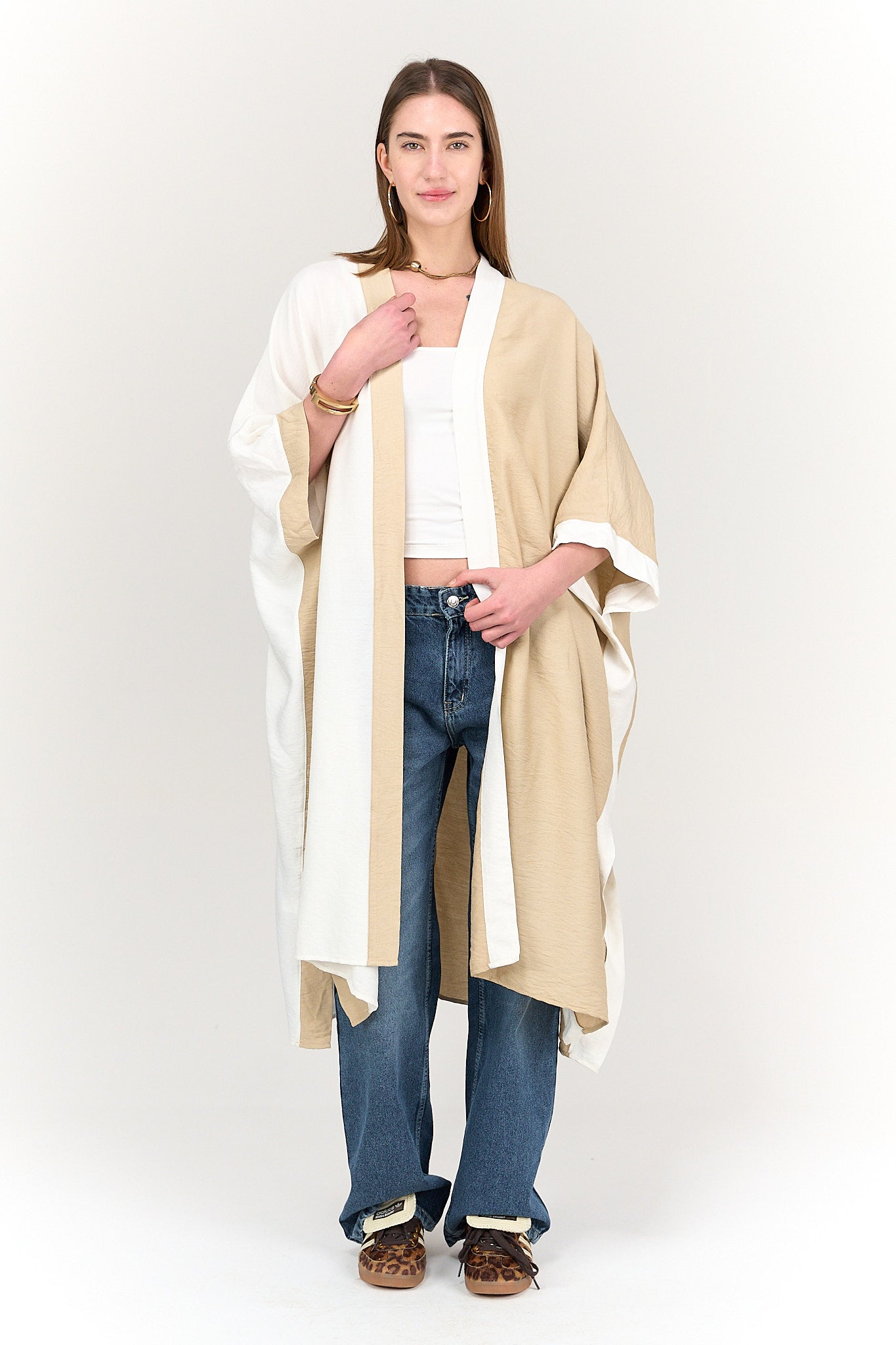 Dual Tone Flowy Kimono