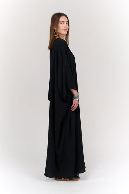 Black Loose Fit Abaya