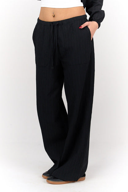 Self Pattern Tencel Pants