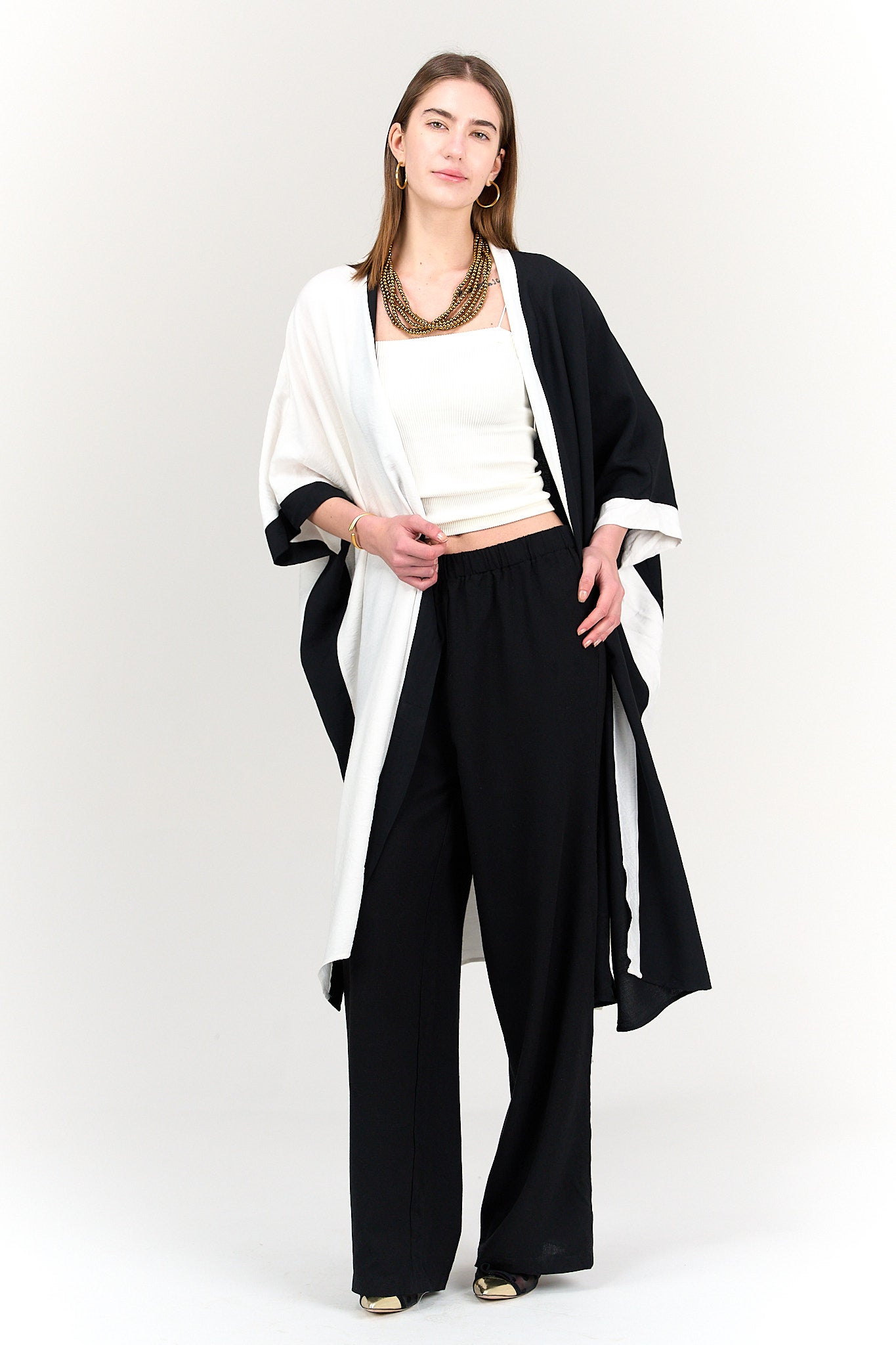 Dual Tone Flowy Kimono