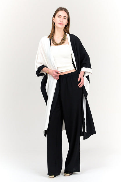 Dual Tone Flowy Kimono