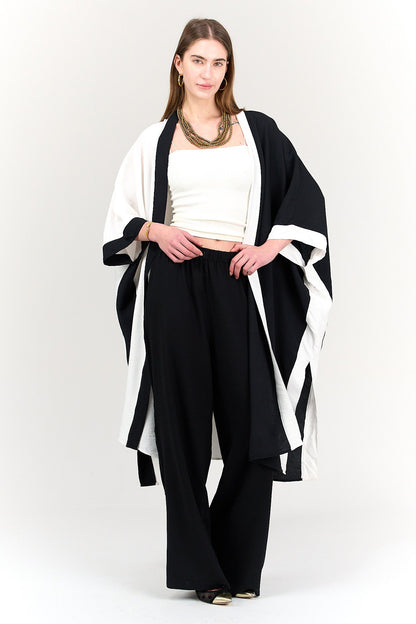 Dual Tone Flowy Kimono