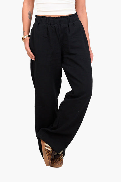 Relaxed Tencel Wide-Leg Pants