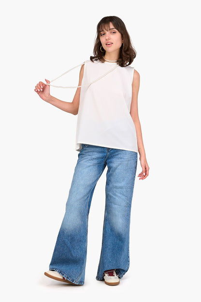 Tencel Sleeveless Blouse