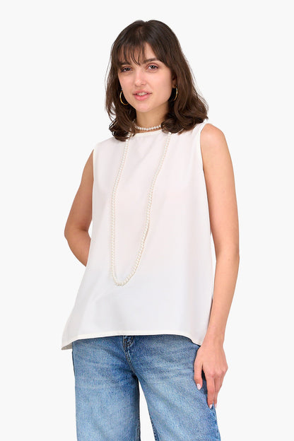 Tencel Sleeveless Blouse