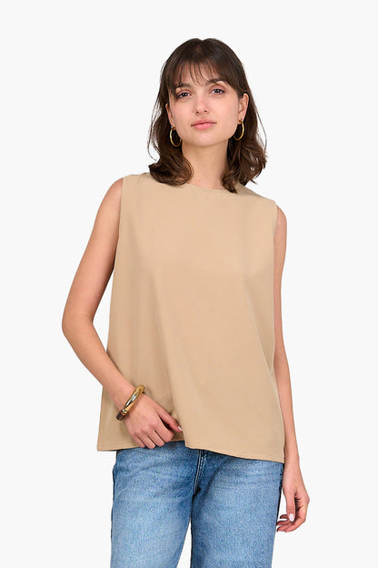 Tencel Sleeveless Blouse