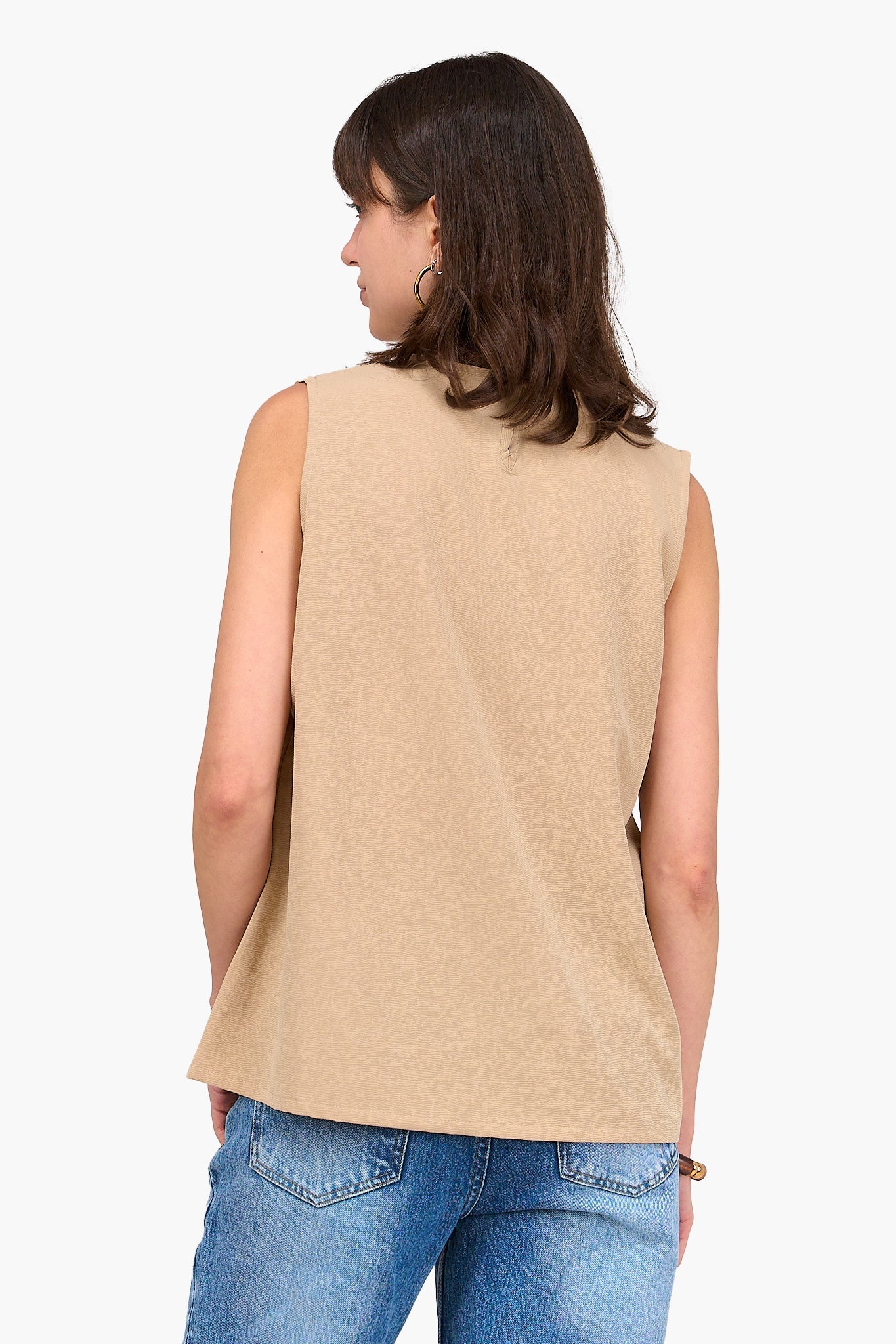 Tencel Sleeveless Blouse