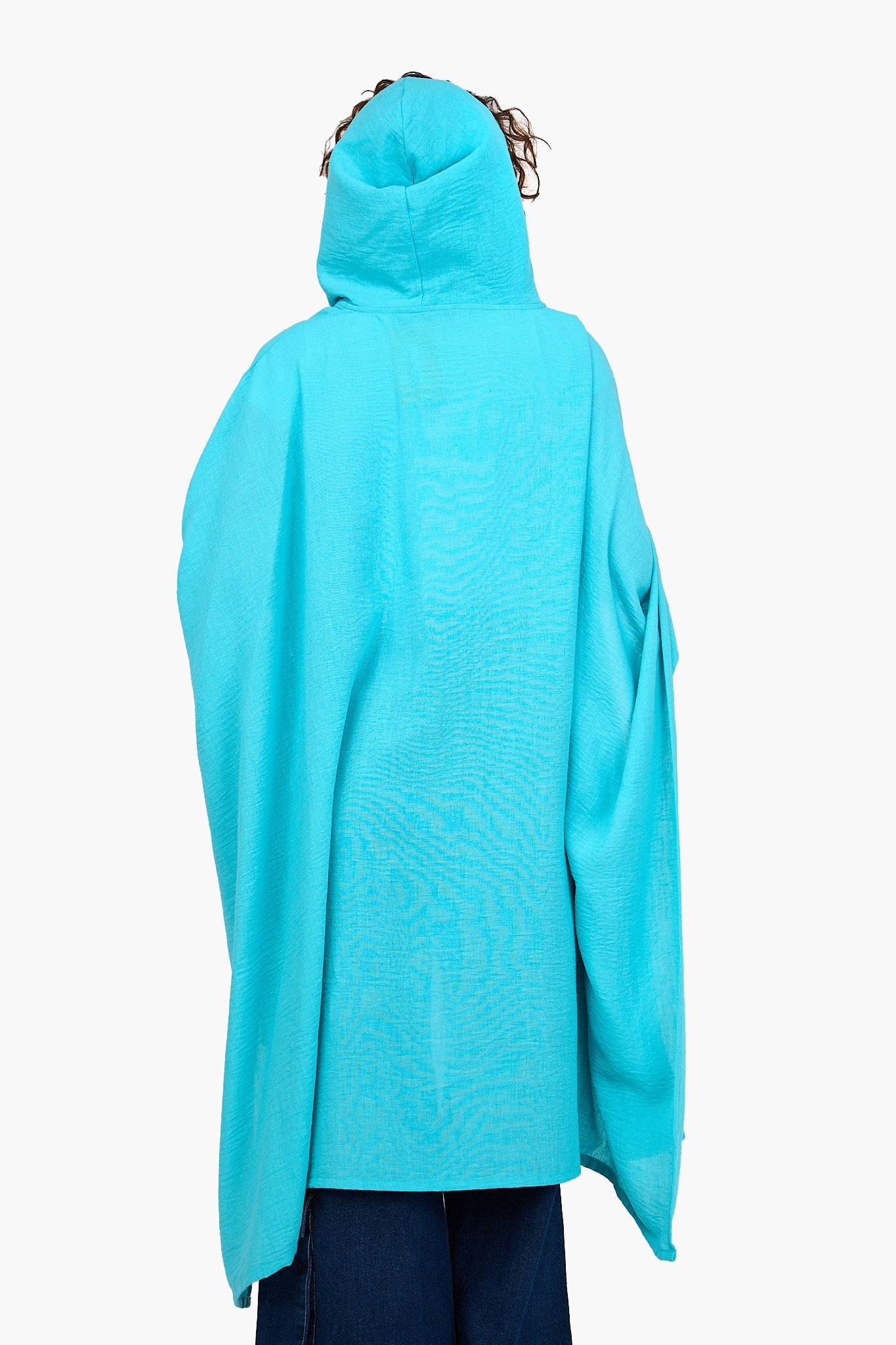 Hooded Asymmetrical Kimono