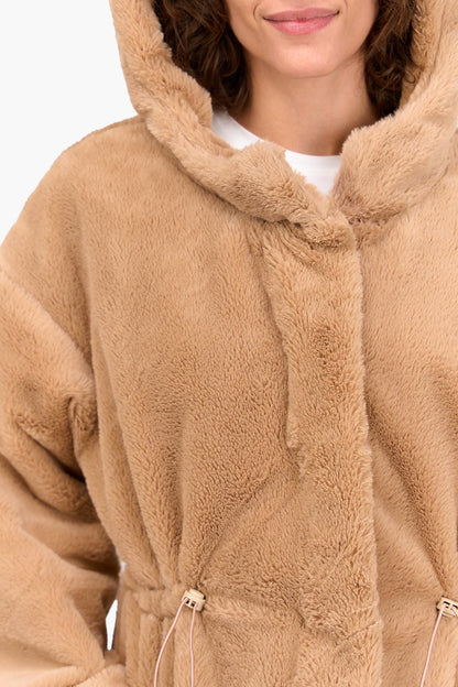 Wool Blend Hooded Jacket