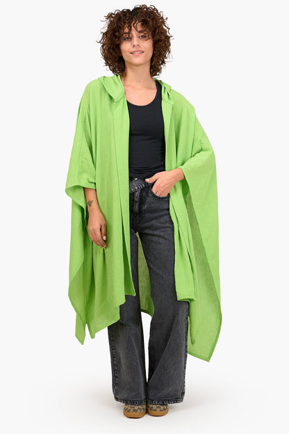 Hooded Asymmetrical Kimono